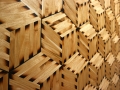 Sand shaded butternut veneer door